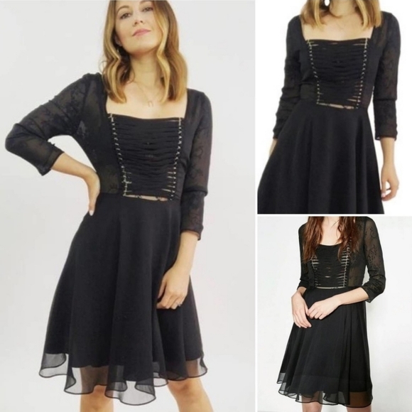 The Kooples | NWT Chiffon and Lacing Dress - Picture 2 of 12